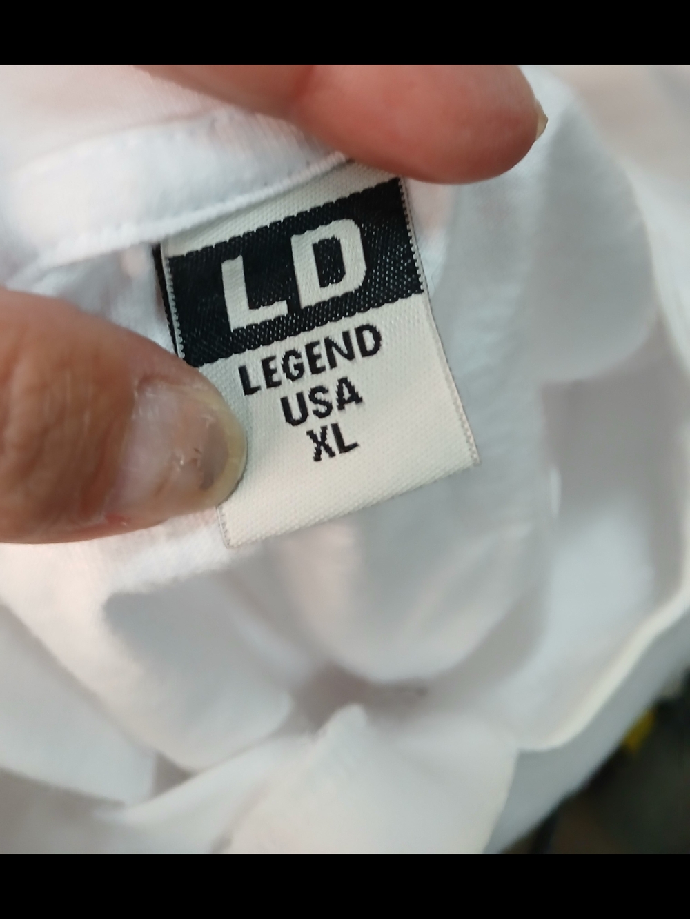 White V-Neck Kids Shirt - Picture 3 of 3